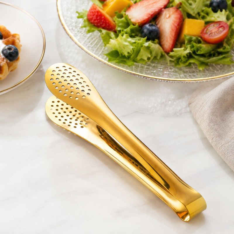 Sturdy Bliss Food Clip Designed for Everyday Cooking & Kitchen Excellence – Golden (H-22.5cm)