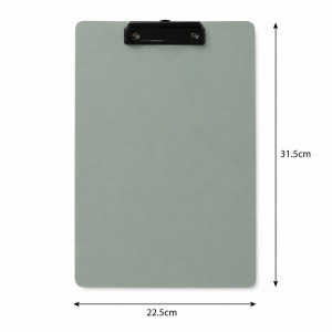 Deluxe Comfort Writing Clipboard Designed for Creative Expression & Office Use – Light Green (H-31.5, W-22.5 CM)