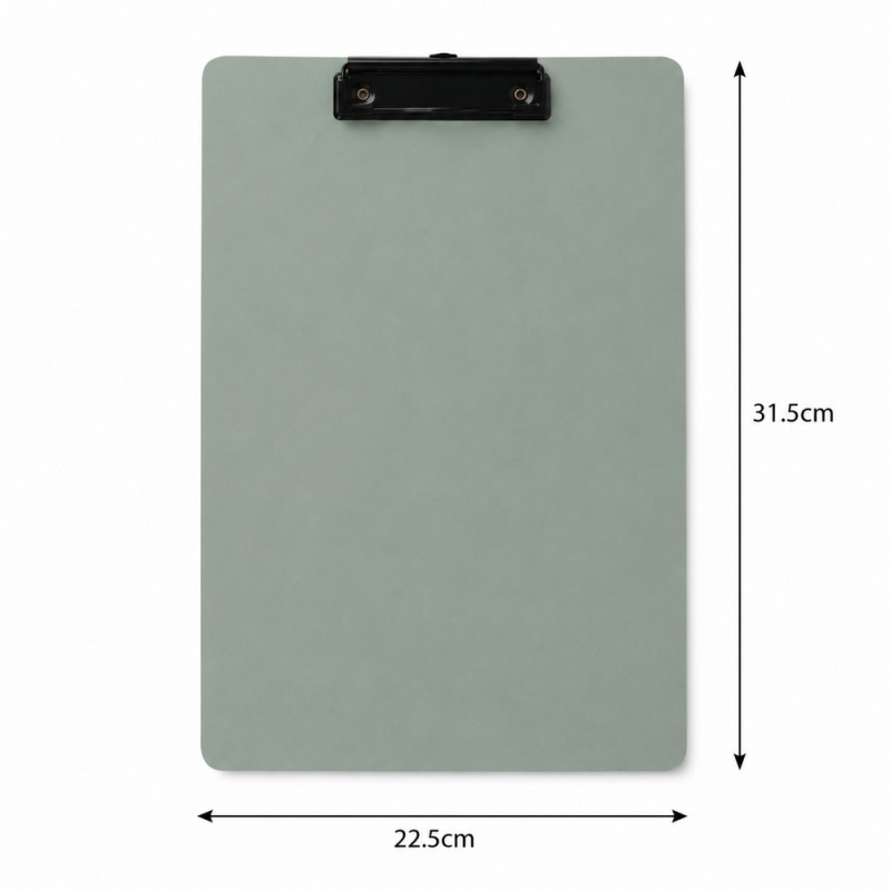 Deluxe Comfort Writing Clipboard Designed for Creative Expression & Office Use – Light Green (H-31.5, W-22.5 CM)