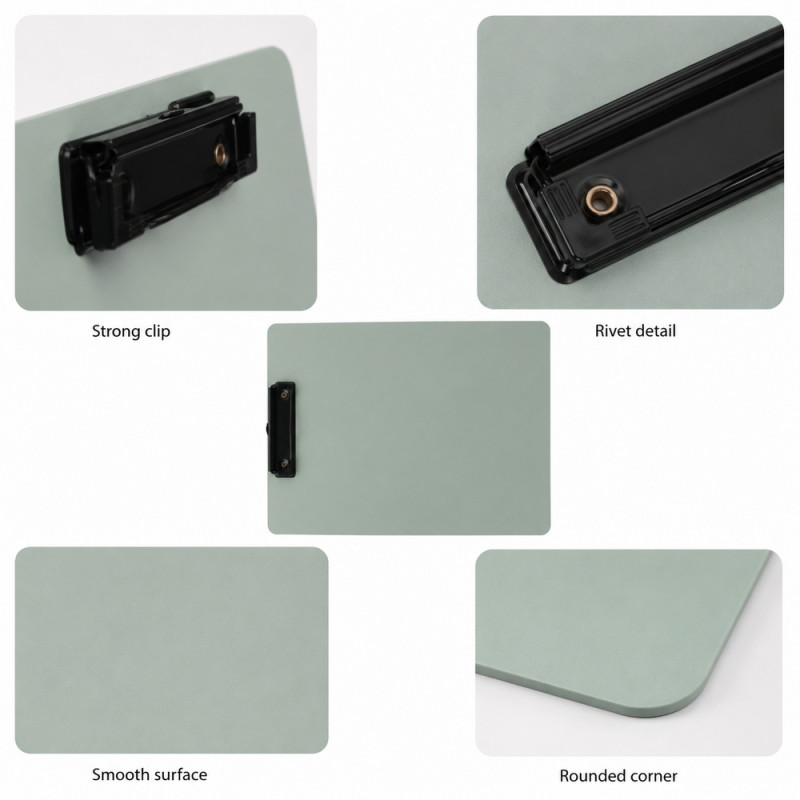 Deluxe Comfort Writing Clipboard Designed for Creative Expression & Office Use – Light Green (H-31.5, W-22.5 CM)