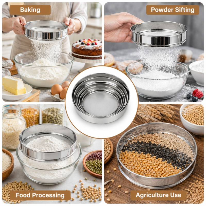 Quality ROUND STRAINER – Silver Premium Quality (6 Pcs)