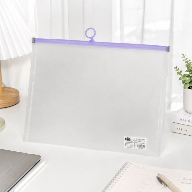 Crisp Style File Bag Designed for Everyday Convenience – Transparent (H-25cm W-32cm)