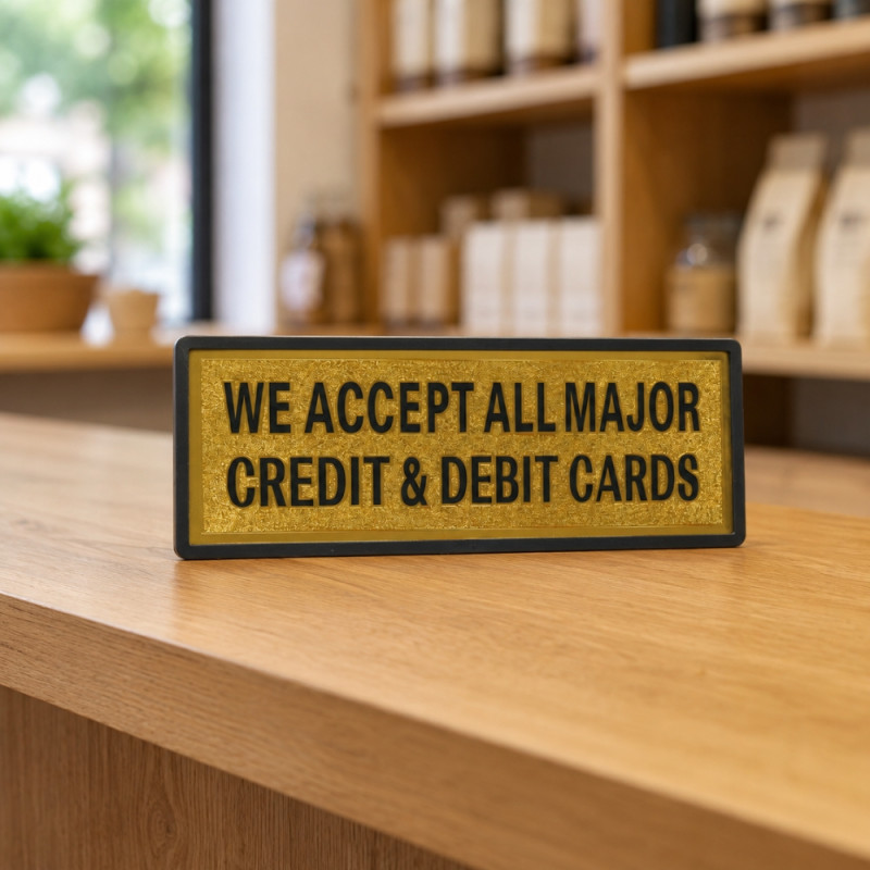 Credit Card Sign