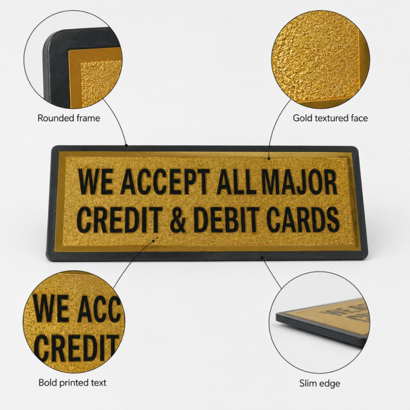 Credit Card Sign