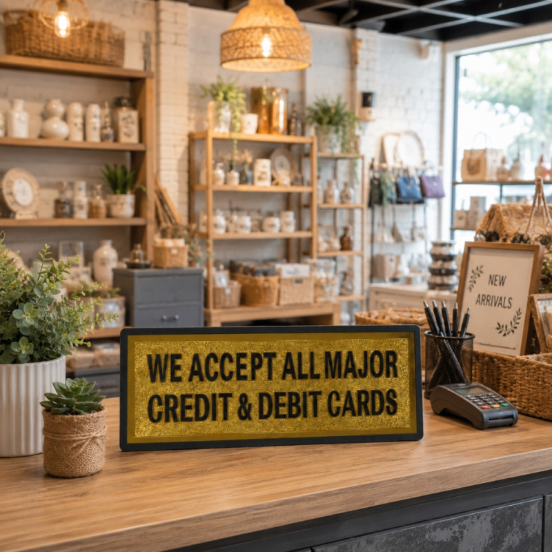 Credit Card Sign