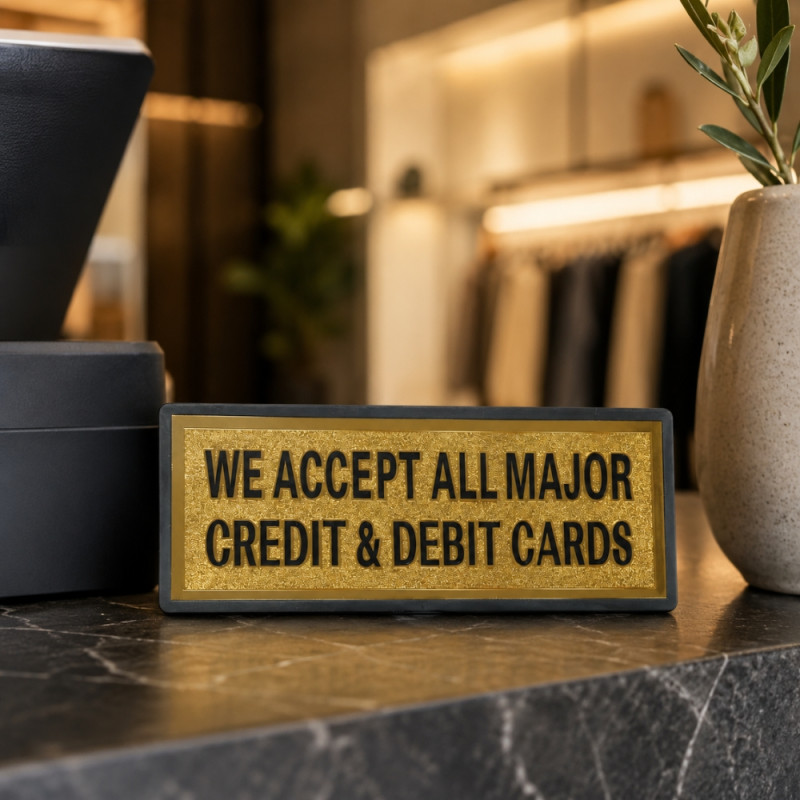 Credit Card Sign