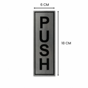 Push Plate Sign