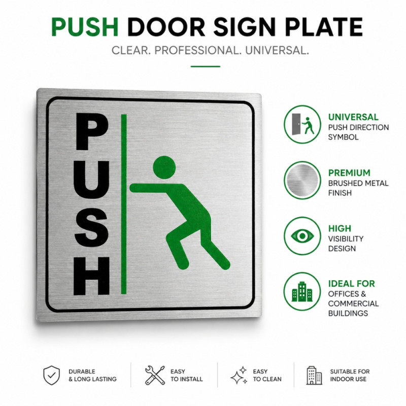 Push Door Sign