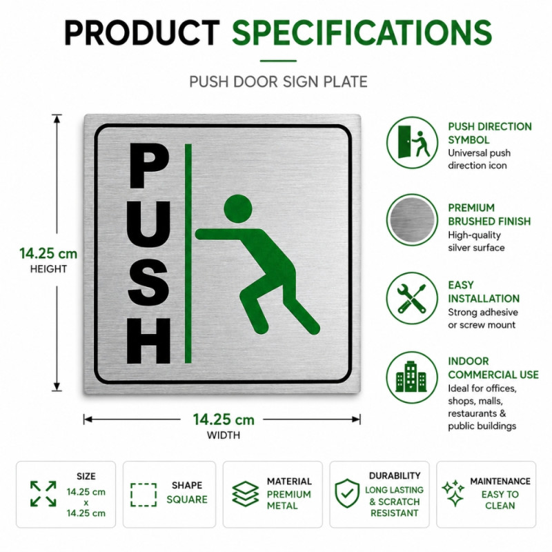 Push Door Sign
