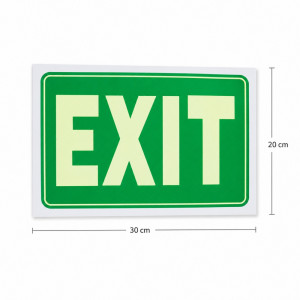Bright Tier Emergency Exit Sign Designed for Everyday Convenience – Green (H-20, W-30 CM)