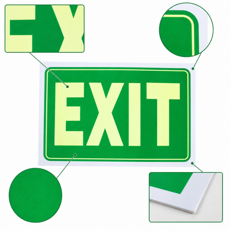 Bright Tier Emergency Exit Sign Designed for Everyday Convenience – Green (H-20, W-30 CM)