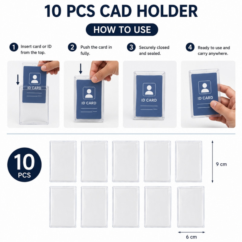 ID Card Holder Set - 10pcs