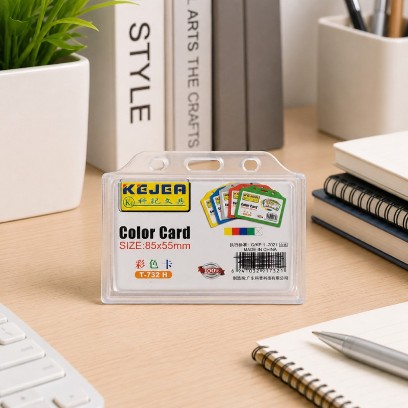 Stylish Style Id Card Holder Designed for Professional & Secure Identification – Transparent (H-7cm W-9.5cm)