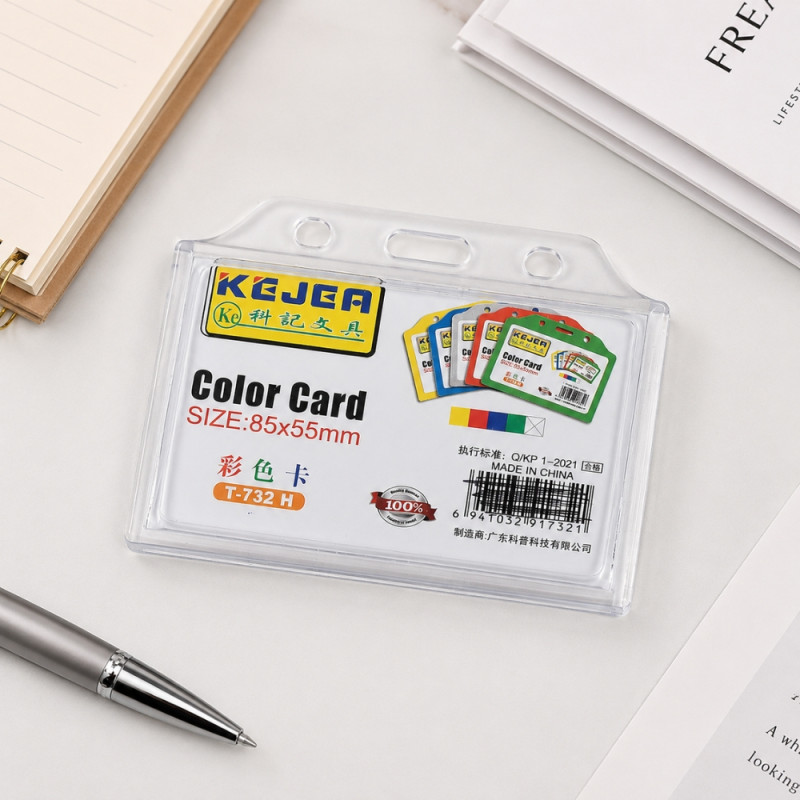 Stylish Style Id Card Holder Designed for Professional & Secure Identification – Transparent (H-7cm W-9.5cm)