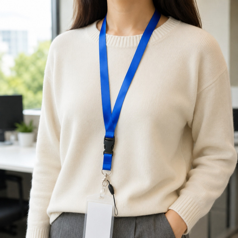 Lustrous Build Id Card Holder Designed for Professional &amp; Secure Identification – Blue (W-50cm)