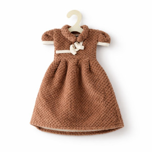 Novelty Dress-Shaped Kitchen Hand Towel – Decorative Brown Home Accessory (32x25cm)