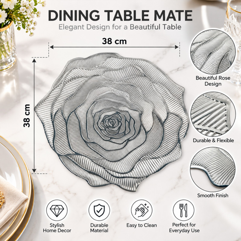 Rose Shaped Placemat