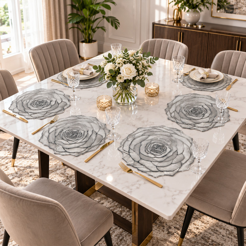 Rose Shaped Placemat