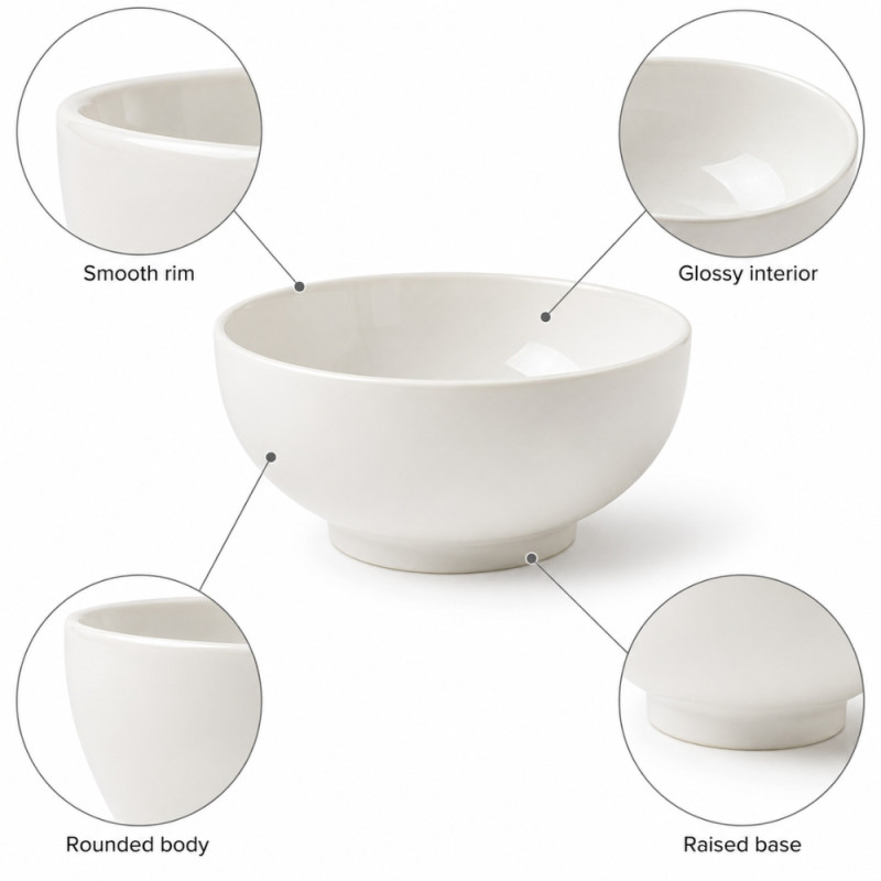 White Ceramic Bowl