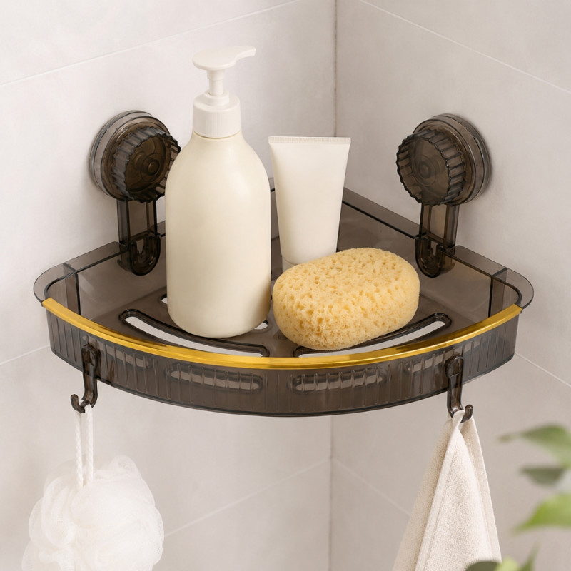 Durable Joy Corner Holder Designed for Daily Self-Care &amp; Relaxation – Gray (h-23cm W-30cm)