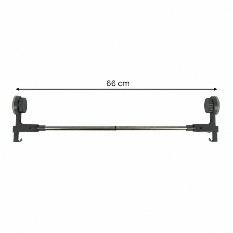 Soft Charm Towel Bar Designed for Smart Storage & Organization – Silver (66cm)