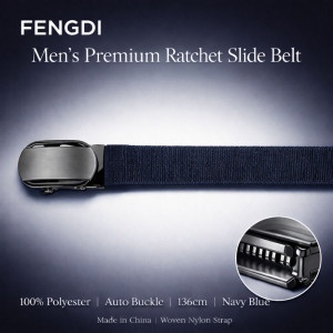 Men's Professional Lightweight Polyester Webbing Belt – Water-Resistant Navy Blue (130cm) Men's Professional Lightweight Polyester Webbing Belt – Water-Resistant Navy Blue (130cm)