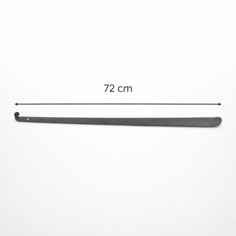 Executive Extra-Long Metal Shoehorn – Luxury Dark Gray Edition (72cm)