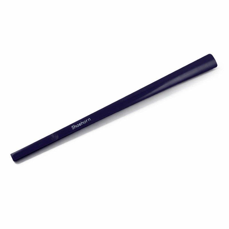 Professional Long-Handled Shoehorn – Deep Indigo Blue (63cm)