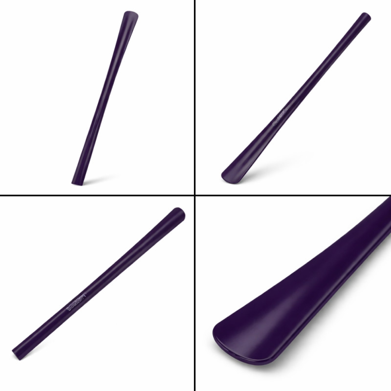 Professional Long-Handled Shoehorn – Deep Indigo Blue (63cm)