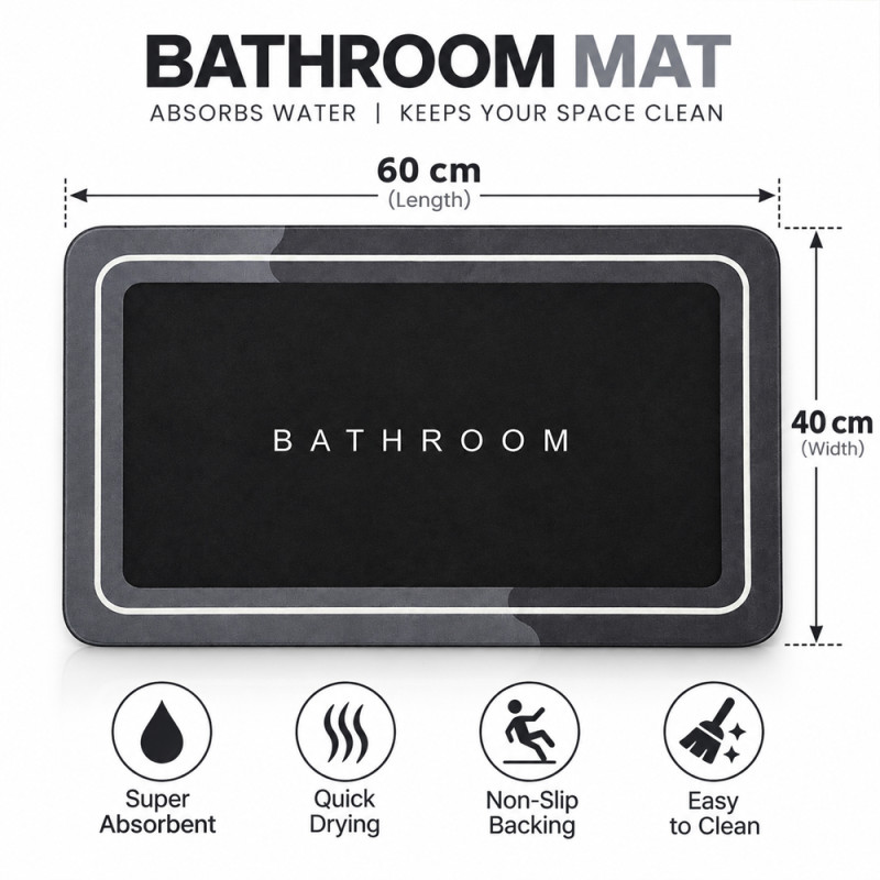 Bathroom Absorbent Mat