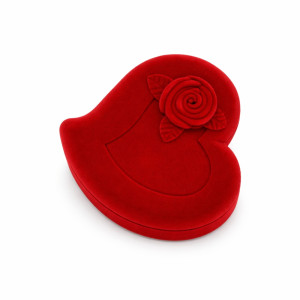Luxury Heart-Shaped Velvet Necklace Box – Red Rose Proposal Edition (18cm) Luxury Heart-Shaped Velvet Necklace Box – Red Rose Proposal Edition (18cm)