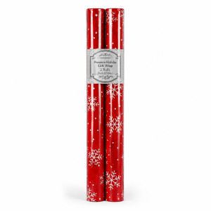 Premium Red Christmas Wrapping Paper – White Snowflake Pattern (70x100cm) Premium Red Christmas Wrapping Paper – White Snowflake Pattern (70x100cm)
