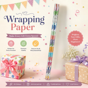 Premium 2-Roll Unicorn & Rainbow Gift Wrapping Paper Set – 50 Sq. Ft. (70x100cm) Premium 2-Roll Unicorn & Rainbow Gift Wrapping Paper Set – 50 Sq. Ft. (70x100cm)