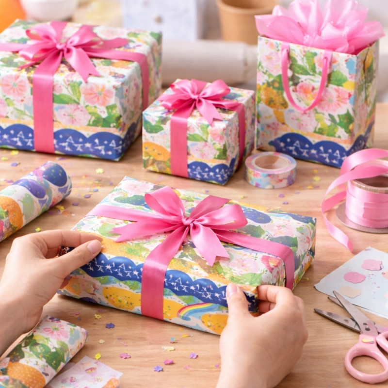 Premium 2-Roll Unicorn & Rainbow Gift Wrapping Paper Set – 50 Sq. Ft. (70x100cm)
