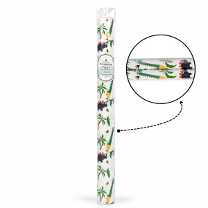 Premium Dinosaur Adventure Gift Wrap Roll | Glossy Finish, Child-Friendly Design | 70x100cm White & Green Premium Dinosaur Adventure Gift Wrap Roll | Glossy Finish, Child-Friendly Design | 70x100cm White & Green