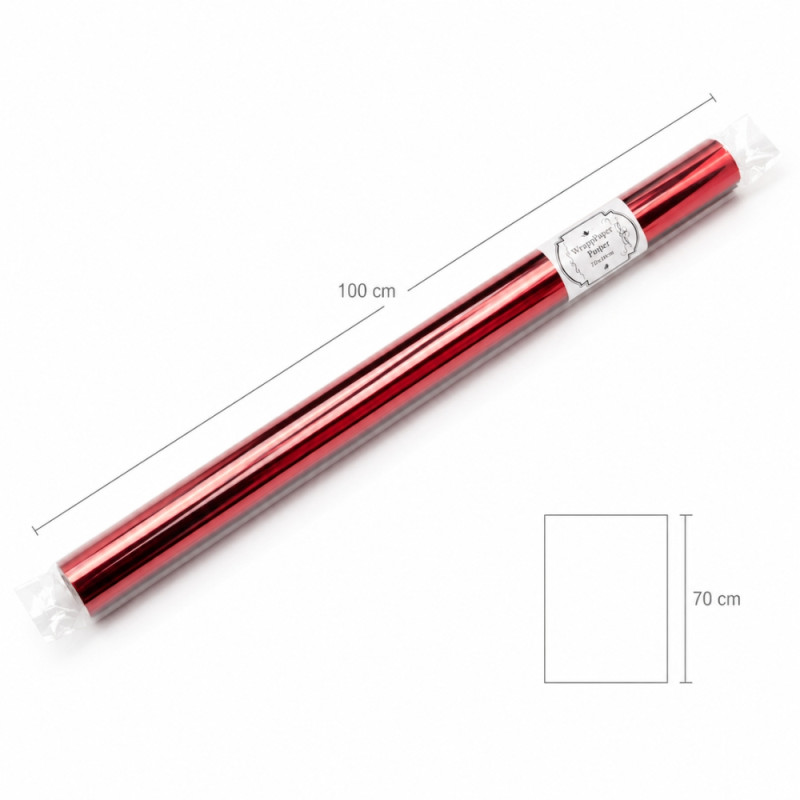 Glossy Red Gift Wrapping Paper