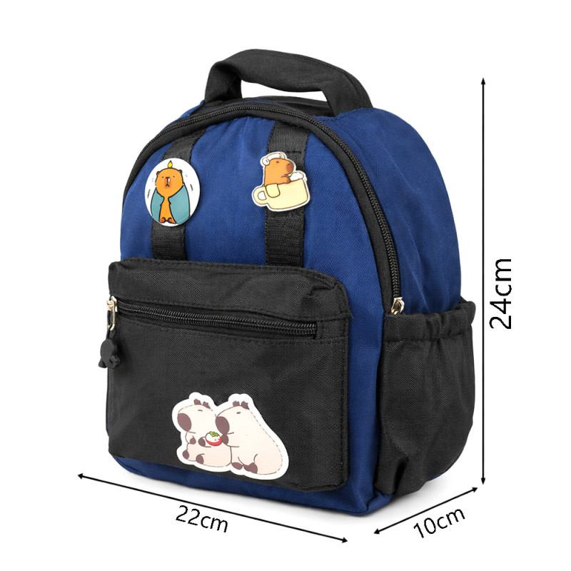 Urban Explorer Mini Backpack – Navy Blue & Black (24cm)