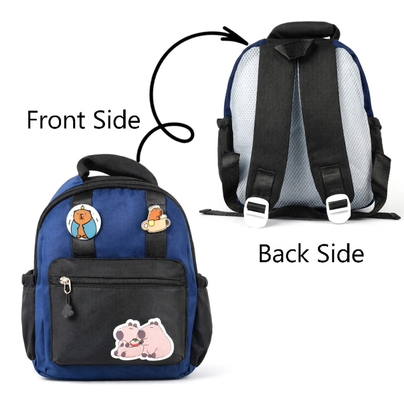 Urban Explorer Mini Backpack – Navy Blue & Black (24cm)