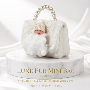 Kids' Elegant Mini Handbag – Sophisticated Off-White (15cm)