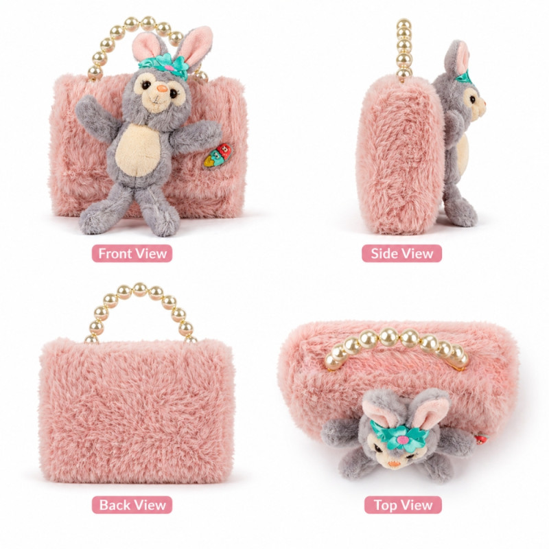 Kids' Charming Mini Handbag – Light Blossom Pink (15cm)