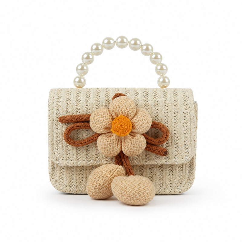 Kids' Stylish Fashion Purse – Classic Ivory (15cm)