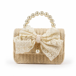 Kids' Elegant Mini Handbag – Classic Ivory (15cm) Kids' Elegant Mini Handbag – Classic Ivory (15cm)