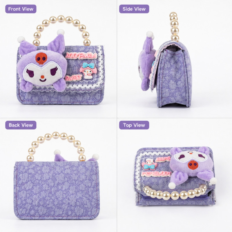 Kids' Charming Mini Handbag – Elegant Periwinkle (15cm)