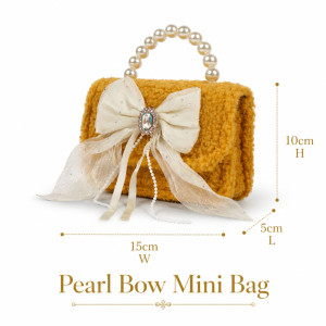 Kids' Trendy Mini Handbag – Mustard Yellow (15cm)