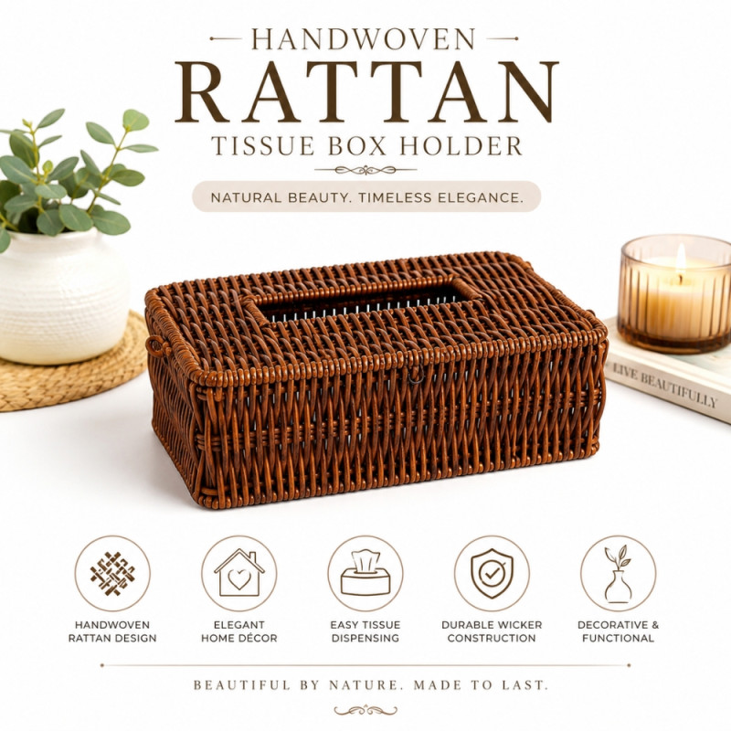Quality TISSUE BOX – Wooden Premium Quality (25 x 13cm)