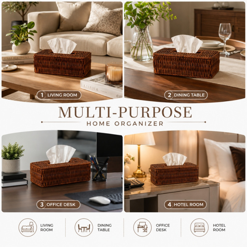Quality TISSUE BOX – Wooden Premium Quality (25 x 13cm)