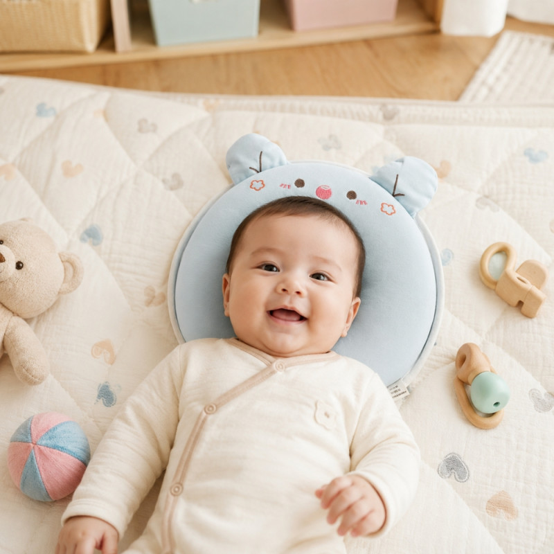 Superior BABY PILLOW – Sea Green Premium Quality (24Cm X 24Cm)