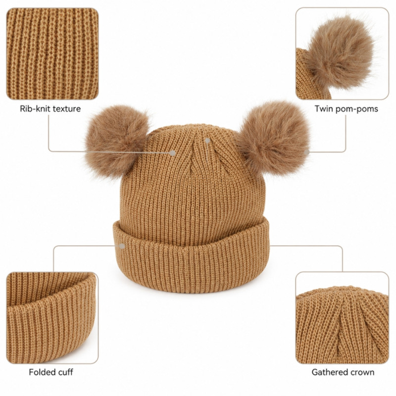 Rib-Knit Beanie