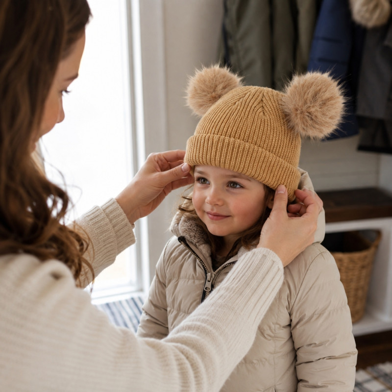 Rib-Knit Beanie