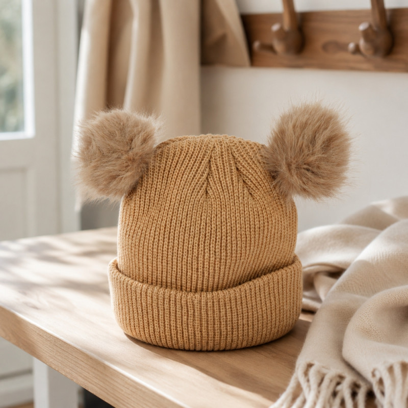 Rib-Knit Beanie